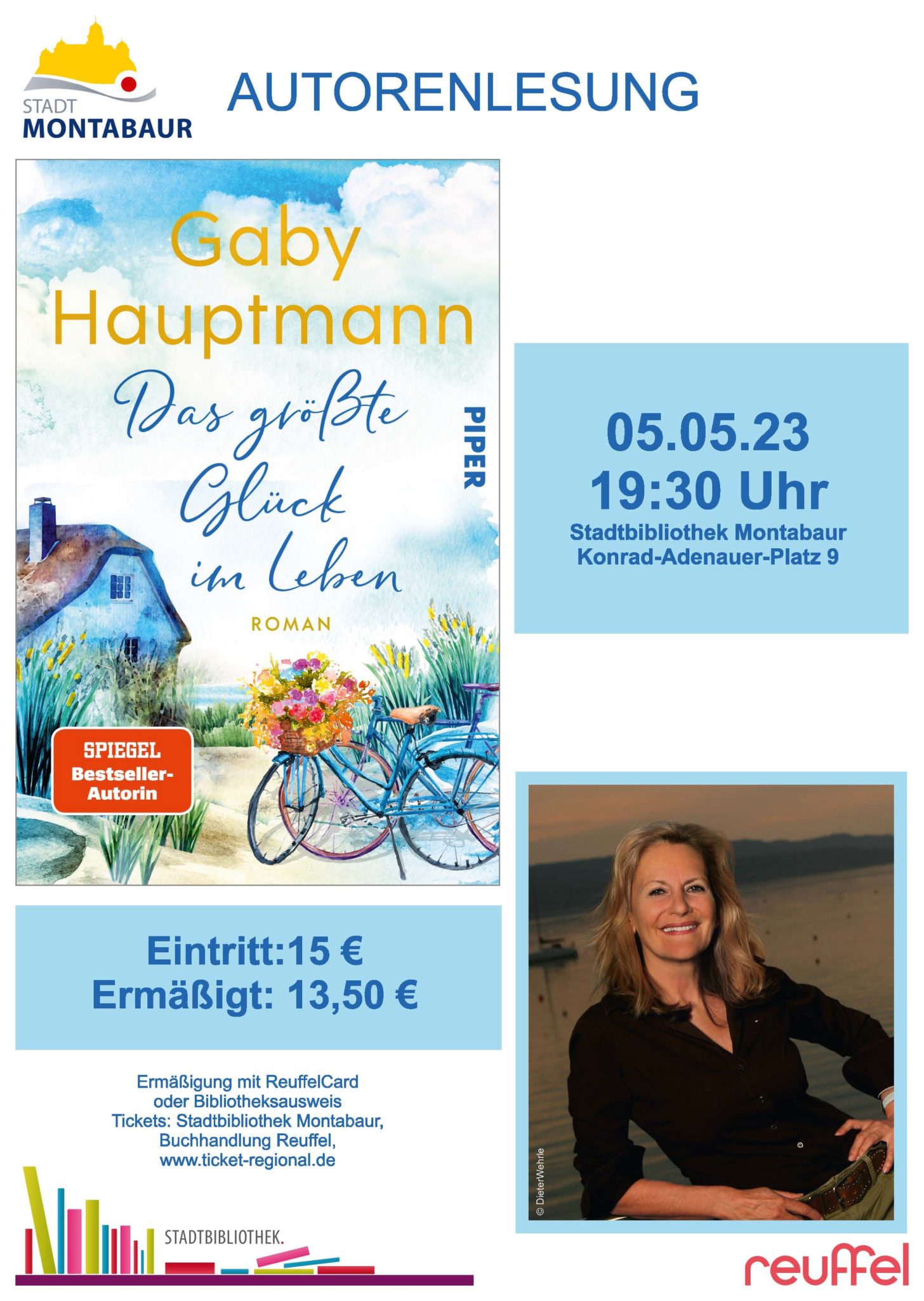 Autorenlesung Gaby Hauptmann liest aus “Das größte Glück im Leben