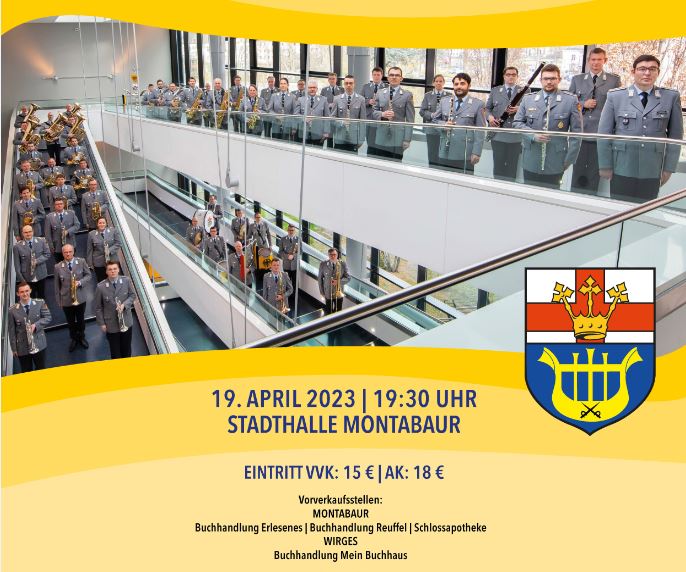 Benefizkonzert des Heeresmusikkorps Koblenz am 19. April 2023