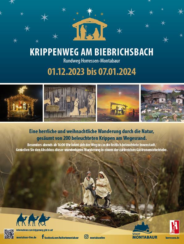 Krippenweg Horressen-Montabaur - 01. Dezember 2023 bis 07. Januar 2024