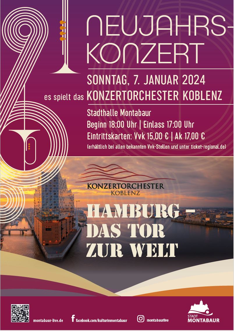 Neujahrskonzert mit dem Konzertorchester Koblenz – 07. Januar 2024